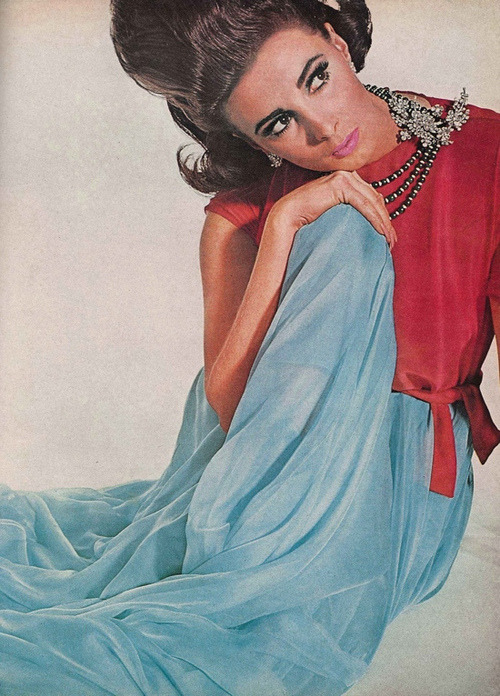 Wilhelmina Cooper in Vogue, March 1964