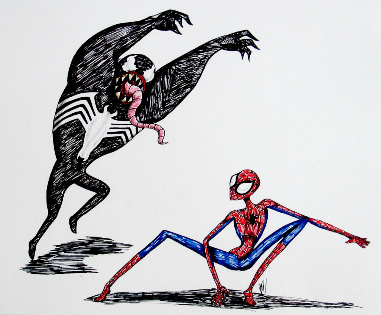 Spiderberry's Web — Old fun little Tim Burton style doodle of...