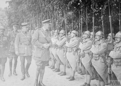 thisdayinwwi:Jun 2 1918 “General Henry Wilson, the Chief of the Imperial General Staff, inspecting t