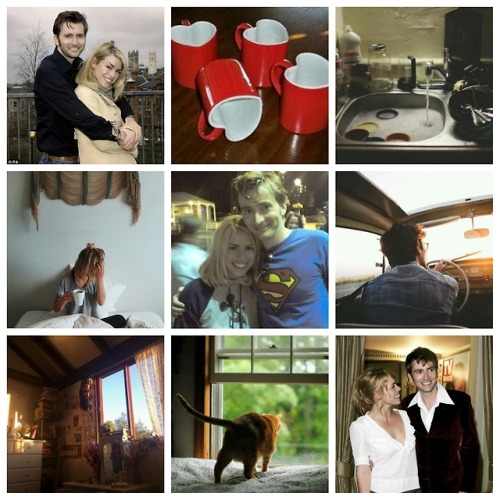 drwhoboards:Doctor Who moodboard: Tenth Doctor/Rose Tyler - Domestic (requested by: @billspiperr)