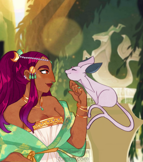 sunflowerpin:Nadia and Espeon ❤️