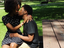 blackandinlove:  sabreaphenix:  So in love , literally can’t stop smiling.   Follow here for more beautiful black love! 