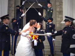 partymarshmallow:  The first same sex wedding at West Point 
