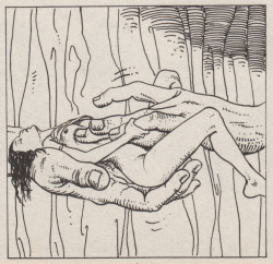 puredamien:  Milo Manara aka Maurilio Manara (b. 1945, Lüsen, Italy) - Section of Comic Strip Drawings: Pen + Ink [1,280px × 1,240px]