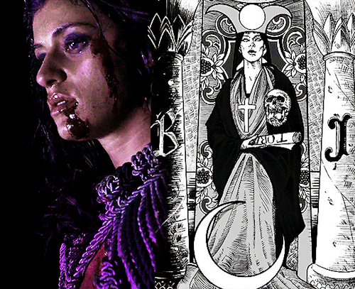 jemmablossom: THE WITCHER + Tarot Cards | Yennefer as The High Priestess