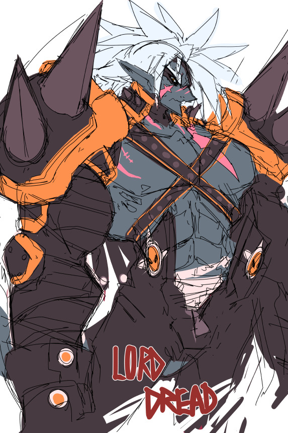endshark:  Redesigning Lord Dread and Katta of THE DREAD SHARKS.Dread’s fairly