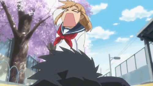 That Awkward Anime Moment — That awkward moment when a girl beats the crap  out...