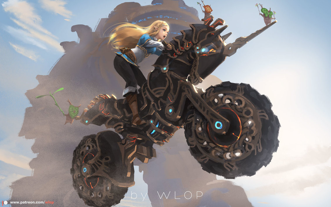 Wlop Zelda By Wlop 4k Wallpaper Original File Brush