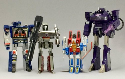 aeonmagnus:Transformers Soundwave, Megatron, Starscream and Shockwave - 1985/2017.