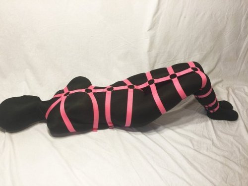 hexthings:Black Zentai bound in Pink – party of the first part