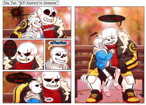 onesinnerzerostandards: Day two: “Gift Kustard to Someone”I cheated a little, this comic goes out to