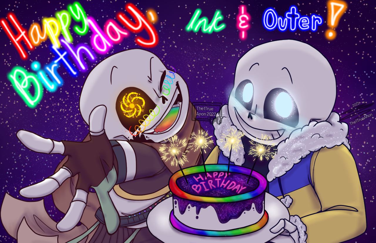 Ink!Sans FANARTTTT!!! (HIS BIRTHDAY IS COMING!!) by irodimmatcha on  DeviantArt