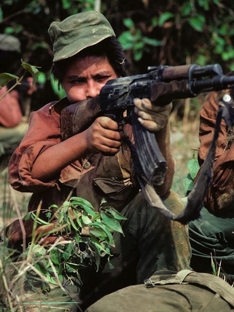 fuldagap:  Sandinista Popular Army patrol near Bluefields, Nicaragua.