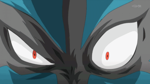 lookatmyshitofpokemonandother:Mega Lucario is so awesome and frightening at the same time