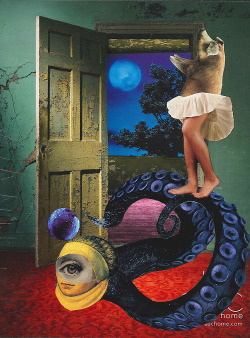 darksilenceinsuburbia:  “A night to remember” Collage by Dilcia Giron  http://collartge.tumblr.com/