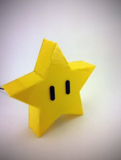 retrogamingblog:Super Mario Bros Invincibility Star Tree Topper made by Plasmatorium