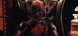 ageofsuperheroes:  Deadpool smokin a pipe in his teaser announcement for his new trailer tomorrow!!!