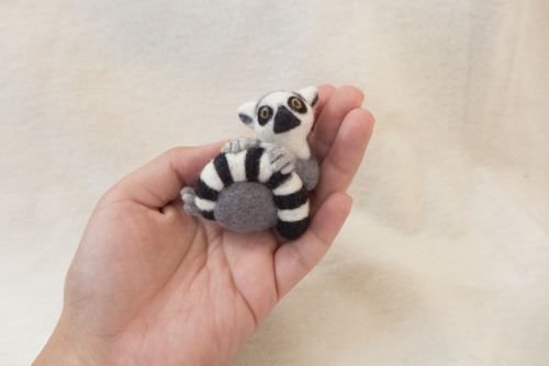 Lemur Brooch available at my Etsy shopA grey weirdo