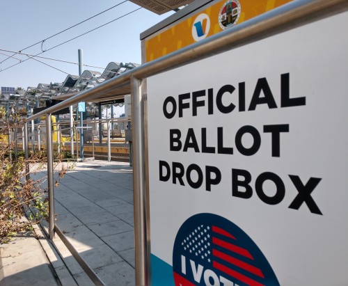 It’s Election Day. Did you vote? Here are some photos of our city’s official ballot drop