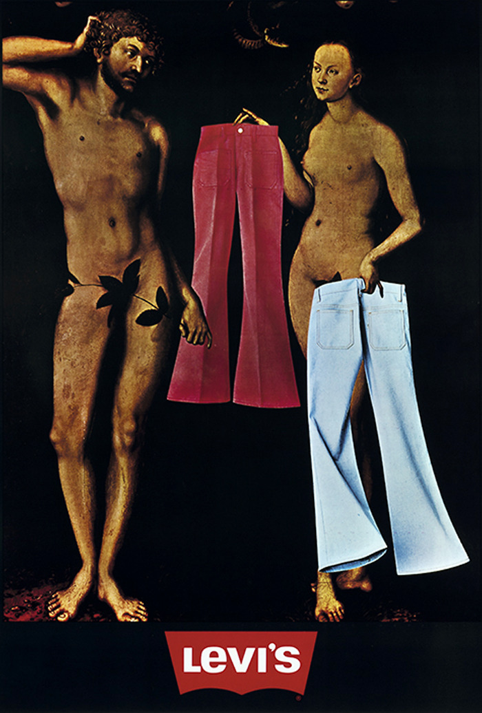 Design is fine. History is mine. — Levi's ad after Lucas Cranach and Adam &  Eve,...
