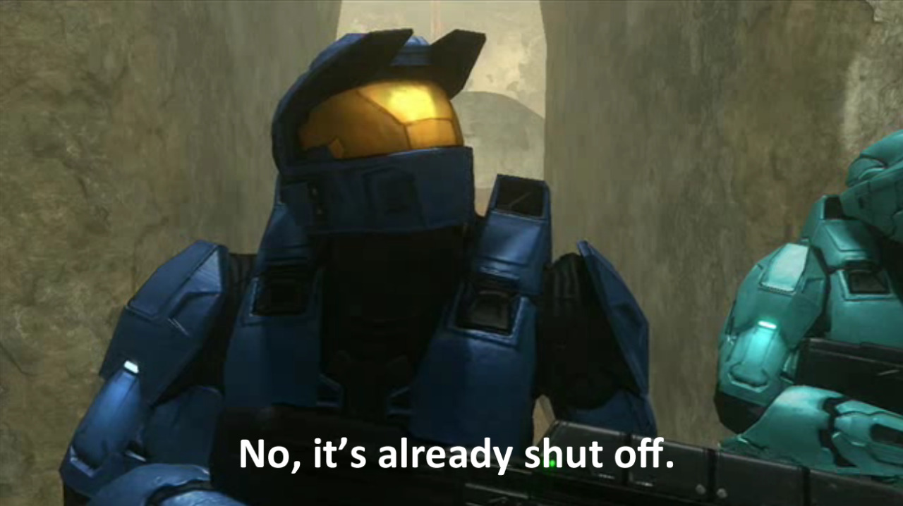 agentlooziana:the most incredible scene in all of red vs blue tbh