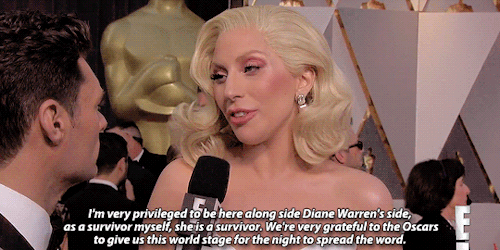 ladyxgaga:Lady Gaga talks about the message of her and Diane Warren’s song ‘Til It Happens To You’ o