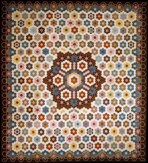 the-met-art: Honeycomb Quilt by Elizabeth Van Horne Clarkson, American Decorative ArtsMedium: Cotton