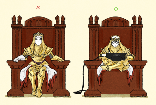 - How I sit on the Elden Throne.