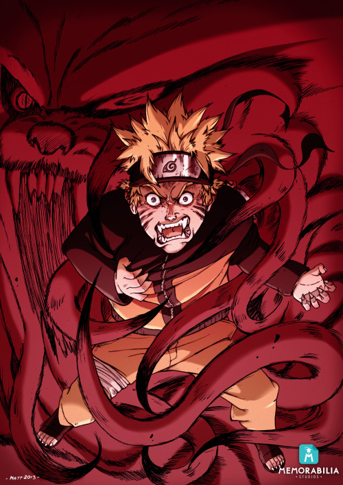 Naruto’s anger! A reinterpretation of one of Kishimoto’s drawings in his second artbook 