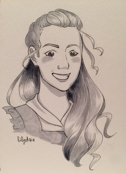 lilydzieart:Sarah for day 24 of @newsiestober!! Like with Katherine’s portrait, i tried for a 