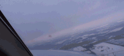 aviationgifs:  From snow to sunrise.