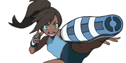 Soundsperfect:  Pokemon Gen 6 Sprite Edits Of Korra And Asami That I Did A While