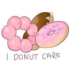 pastel-cheap:  Donut Sticker //Ū.40 