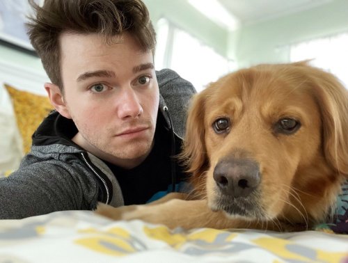 chriscolfer Hanging with Mr. Cooper.