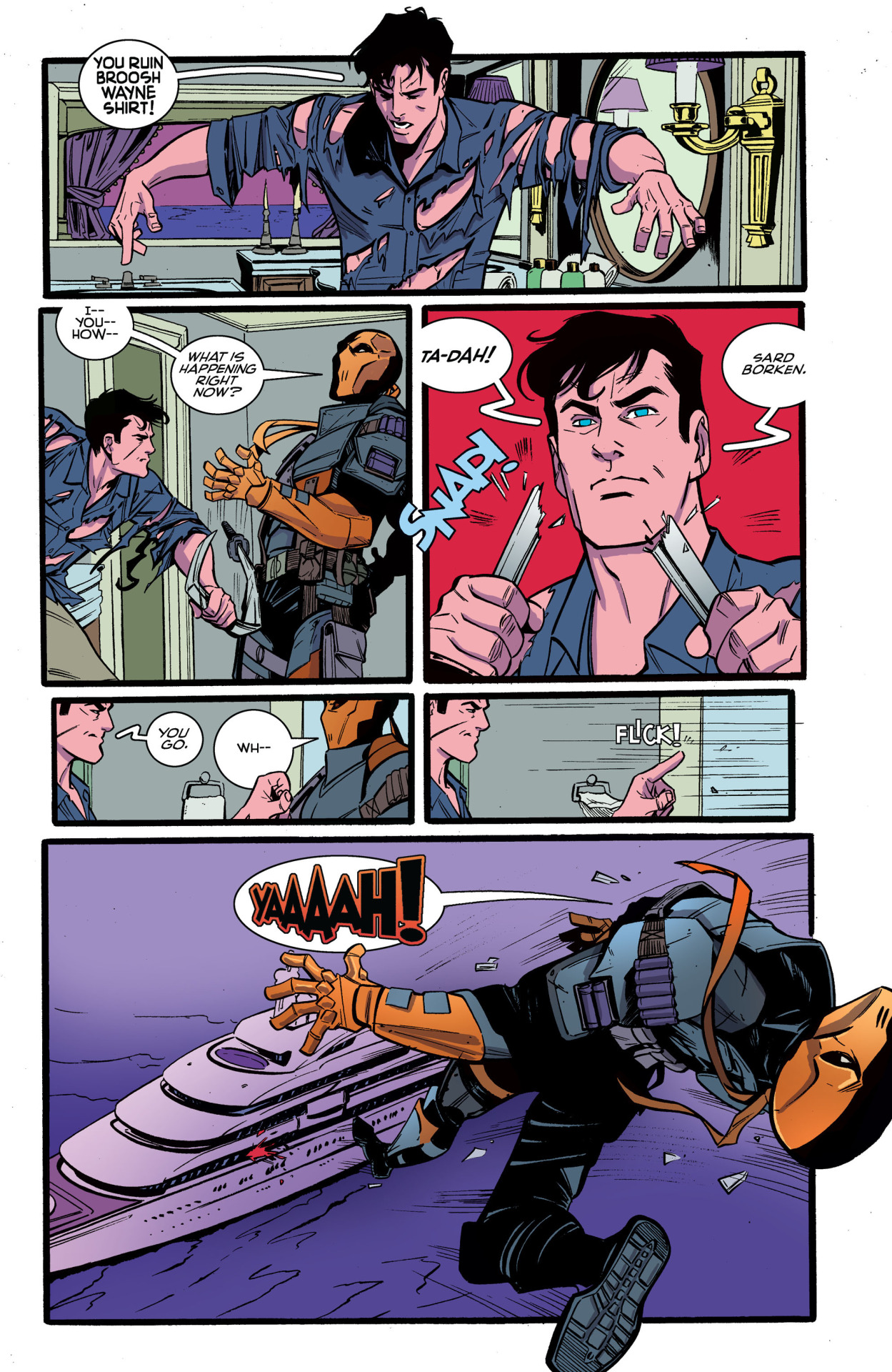 That one time Slade thought Clark Kent was Bruce Wayne and slipped him a Neurotoxin