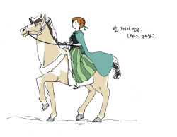 wolf-d-blog:  Anna and her horse. 