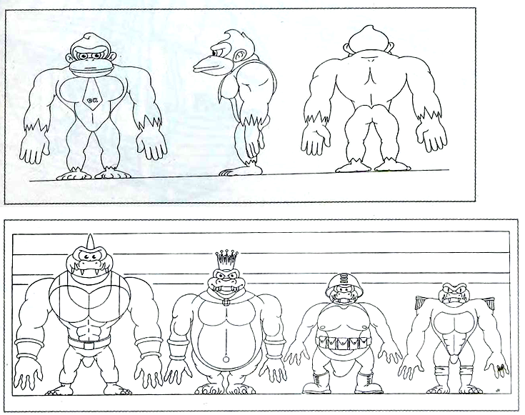 Small Mario Findings — Character reference sheet for the Donkey Kong...