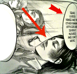 iamleviheichou:  SO I WAS READING SNK AND I JUST NOTICED THAT MOBLIT IS LOOKING AT HANJI AND IS WORRIED ABOUT HER EVEN THOUGH HE IS ALSO SEVERELY INJURED AND CAN’T MOVE 