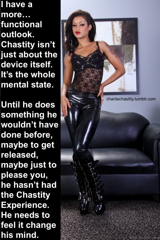 Technically, putting your cock in a cage and locking it in is &ldquo;chastity,&rdquo;