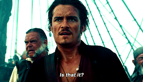 disneyliveaction:Orlando Bloom as Will Turner in Pirates of the Caribbean: At World’s End (2007)