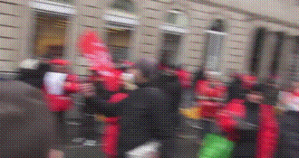 kropotkindersurprise:  December 16 2014 - Belgians threw eggs at riot police during