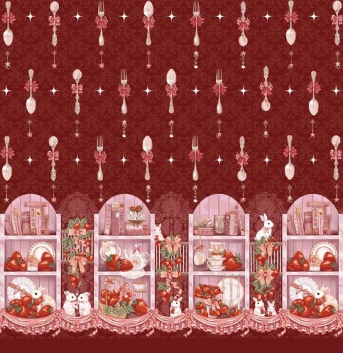 lolita-wardrobe: New Release: 【Bunny’s Strawberry Kitchen-】 Series ◆ Shopping Link &gt;&am