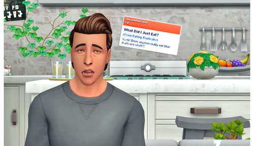 He’s upset cause I made him eat the neighbor’s fruitcake. Nougat likes it, though XD.