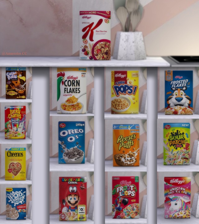 The Sims Resource - Free Range Cereal Bowl Set