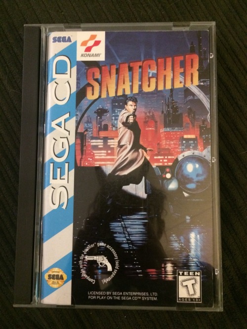 My friend brought over his super rare copy of Snatcher on Sega CD, it&rsquo;s so wild. I had no idea