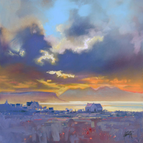 Scott Naismith (b.1978) - Arisaig Sky. Oil on canvas.
