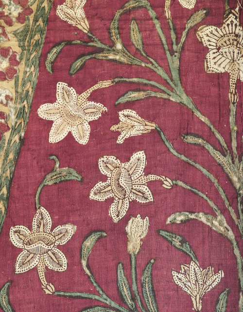 robert-hadley:A TENT CANOPY PANEL MUGHAL DECCAN, CENTRAL INDIA, FIRST HALF 18TH CENTURY.Source: chri
