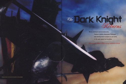minowly:The Dark Knight Returns Alexander Mcqueen &amp; Jeremy Scott by Sean Ellis for THE FACE, 199