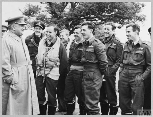 The Maharaja Hari Singh of Kashmir visits and inspects RAF DEtling, an ADGB (AirDefence of Great Bri