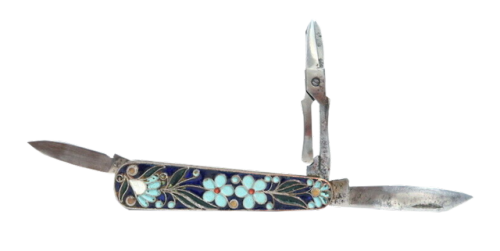 USSR ENAMEL FOLDING KNIFE | LISTING